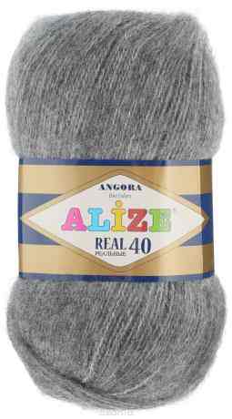 Пряжа для вязания Alize "Angora Real", цвет: темно-серый (182), 480 м, 100 г, 5 шт