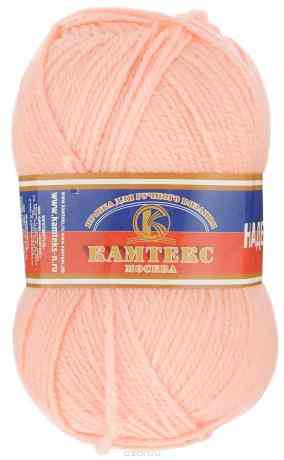 Пряжа для вязания Камтекс "Надежда", цвет: персик (037), 220 м, 100 г, 10 шт