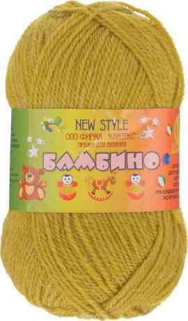 Пряжа для вязания Камтекс "Бамбино", цвет: горчица (033), 150 м, 50 г, 10 шт
