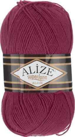 Пряжа для вязания Alize "Superlana Klasik", цвет: бордовый (390), 280 м, 100 г, 5 шт