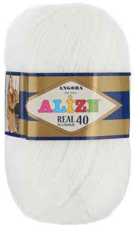 Пряжа для вязания Alize "Angora Real", цвет: белый (55), 480 м, 100 г, 5 шт