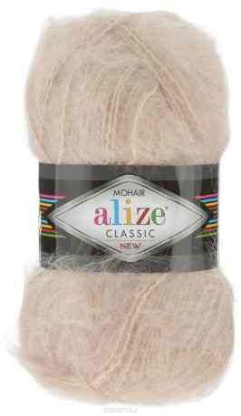 Пряжа для вязания Alize "Mohair Classik New", цвет: молочно-бежевый (67), 200 м, 100 г, 5 шт