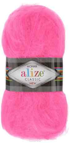 Пряжа для вязания Alize "Mohair Classik New", цвет: розовый неон (157), 200 м, 100 г, 5 шт