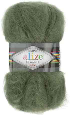 Пряжа для вязания Alize "Mohair Classik New", цвет: хаки (29), 200 м, 100 г, 5 шт