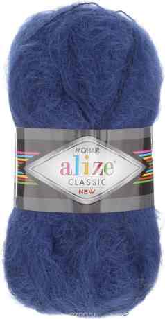 Пряжа для вязания Alize "Mohair Classik New", цвет: темно-синий (395), 200 м, 100 г, 5 шт