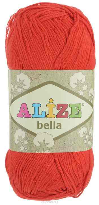 Пряжа для вязания Alize "Bella", цвет: красный (56), 180 м, 50 г, 5 шт