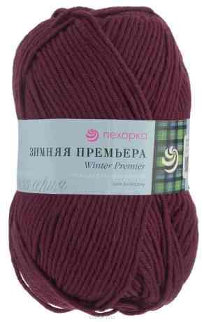 Пряжа для вязания Пехорка "Зимняя премьера", цвет: темно-бордовый (323), 150 м, 100 г, 10 шт