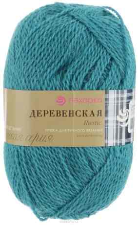 Пряжа для вязания Пехорка "Деревенская", цвет: лагуна (591), 250 м, 100 г, 10 шт