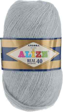 Пряжа для вязания Alize "Angora Real", цвет: серый (21), 480 м, 100 г, 5 шт