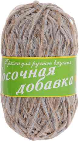 Пряжа для вязания Пехорка "Носочная добавка", цвет: серый меланж (09), 200 м, 50 г, 10 шт