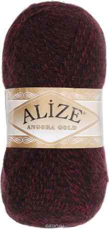 Пряжа для вязания Alize "Angora Gold", цвет: темно-бордовый, сливовый (704), 550 м, 100 г, 5 шт