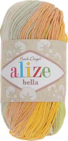 Пряжа для вязания Alize "Bella Batik", цвет: янтарный, серый, белый (5559), 180 м, 50 г, 5 шт