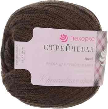 Пряжа для вязания Пехорка "Стрейчевая", цвет: шоколад (17), 250 м, 50 г, 10 шт