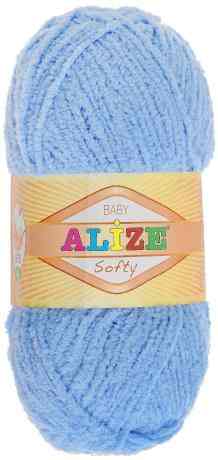 Пряжа для вязания Alize "Softy", цвет: ярко-голубой (40), 115 м, 50 г, 5 шт