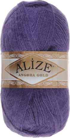 Пряжа для вязания Alize "Angora Gold", цвет: темно-фиолетовый (84), 550 м, 100 г, 5 шт