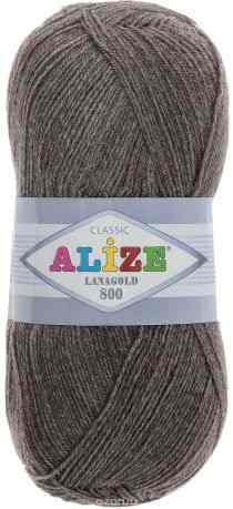 Пряжа для вязания Alize "Lanagold 800", цвет: серо-коричневый (240), 800 м, 100 г, 5 шт