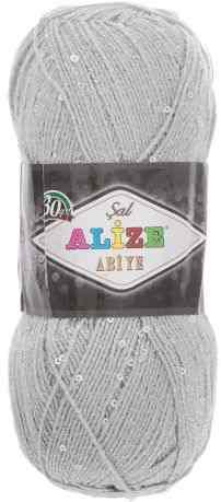 Пряжа для вязания Alize "Sal Abiye", цвет: серый (21), 410 м, 100 г, 5 шт