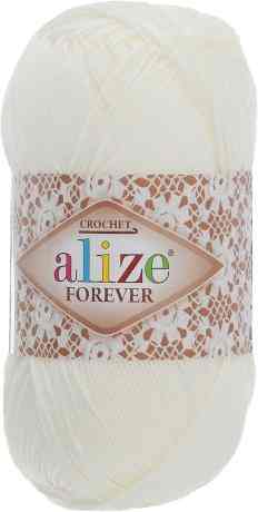 Пряжа для вязания Alize "Forever", цвет: белый (292), 300 м, 50 г, 5 шт