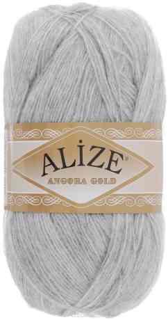 Пряжа для вязания Alize "Angora Gold", цвет: серый меланж (614), 550 м, 100 г, 5 шт