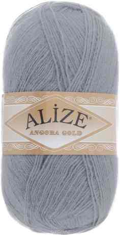 Пряжа для вязания Alize "Angora Gold", цвет: серый (87), 550 м, 100 г, 5 шт