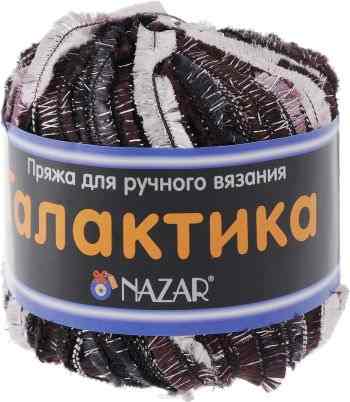 Пряжа для вязания Nazar "Галактика", цвет: темно-фиолетовый, темно-синий, сиреневый (2002), 125 м, 50 г, 10 шт