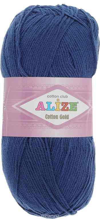 Пряжа для вязания Alize "Cotton Gold", цвет: джинсовый (279), 330 м, 100 г, 5 шт