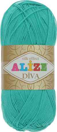 Пряжа для вязания Alize "Diva", цвет: изумруд (610), 350 м, 100 г, 5 шт