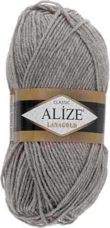Пряжа для вязания Alize "Lanagold", цвет: пепельно-коричневый (207), 240 м, 100 г, 5 шт