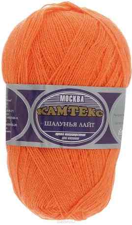 Пряжа для вязания Камтекс "Шалунья лайт", цвет: оранжевый (035), 600 м, 100 г, 10 шт