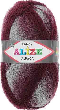 Пряжа для вязания Alize "Rainbow Alpaca Fancy", цвет: серый, бордовый (1330), 875 м, 350 г
