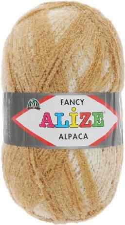 Пряжа для вязания Alize "Rainbow Alpaca Fancy", цвет: бежевый, светло-коричневый (1069), 875 м, 350 г