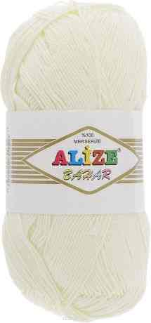 Пряжа для вязания Alize "Bahar", цвет: молочный (01), 260 м, 100 г, 5 шт