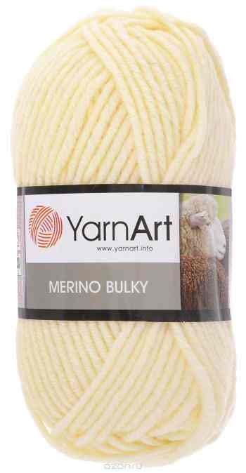 Пряжа для вязания YarnArt "Merino Bulky", цвет: кремовый (7003), 100 м, 100 г, 5 шт