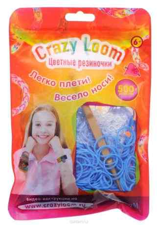 Оригами Набор резиночек Crazy Loom цвет синий 500 шт