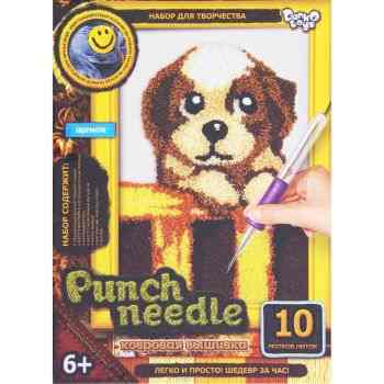 Набор для творчества Danko Toys "Punch Needle. Щенок", ковровая вышивка. 1235329