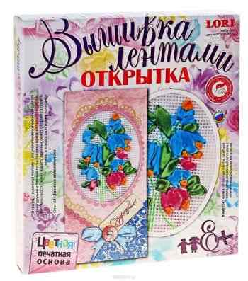 Набор для вышивания лентами ЛОРИ "Звонкие колокольчики", 3 х 20 х 23 см. 034 663475
