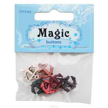 Пуговицы декоративные Magic Buttons "Якоря", 6 шт