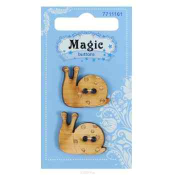 Пуговицы декоративные Magic Buttons "Улитка", 2 шт