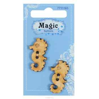 Пуговицы декоративные Magic Buttons "Морской конек", 2 шт