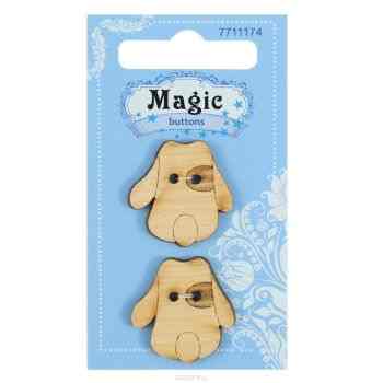 Пуговицы декоративные Magic Buttons "Собака", 2 шт