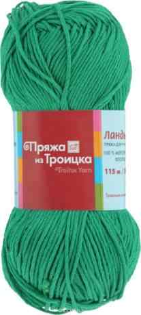 Пряжа для вязания "Ландыш", цвет: зеленая бирюза (0754), 115 м, 50 г, 10 шт