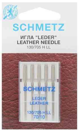 Набор игл для кожи Schmetz "Leder", №70, 5 шт