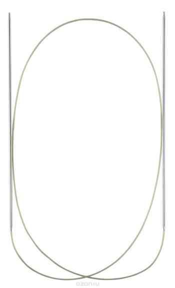 ADDI Спицы, круговые, супергладкие, никель, №1.75, 150 см