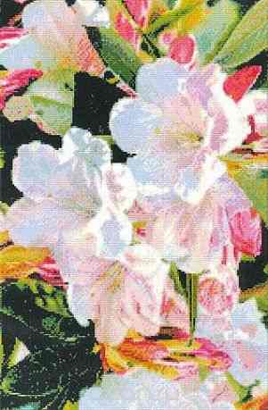 Набор для вышивания Kustomkrafts "Утреннее великолепие", 27,9 см х 40,5 см. 99647