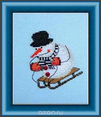 Набор для вышивания крестом Neocraft "С горы!", 8 х 8 см