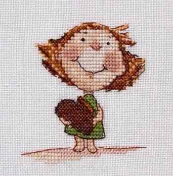 Набор для вышивания крестом Neocraft "Пряничное сердце", 8 х 8 см