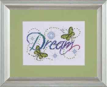 Набор для вышивания крестом и бисером Design Works "Мечтай", 13 х 18 см