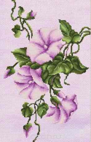 Набор для вышивания Luca-S "Вьюнок" , 22 см х 36 см