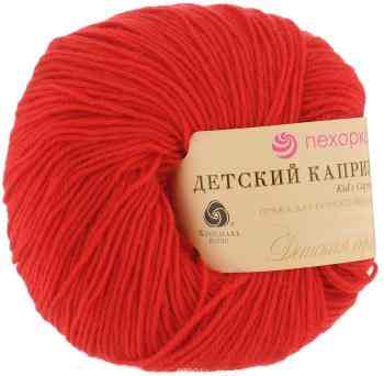Пряжа для вязания Пехорка "Детский каприз", цвет: красный мак (88), 225 м, 50 г, 10 шт