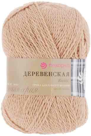 Пряжа для вязания Пехорка "Деревенская", цвет: лама (337), 250 м, 100 г, 10 шт